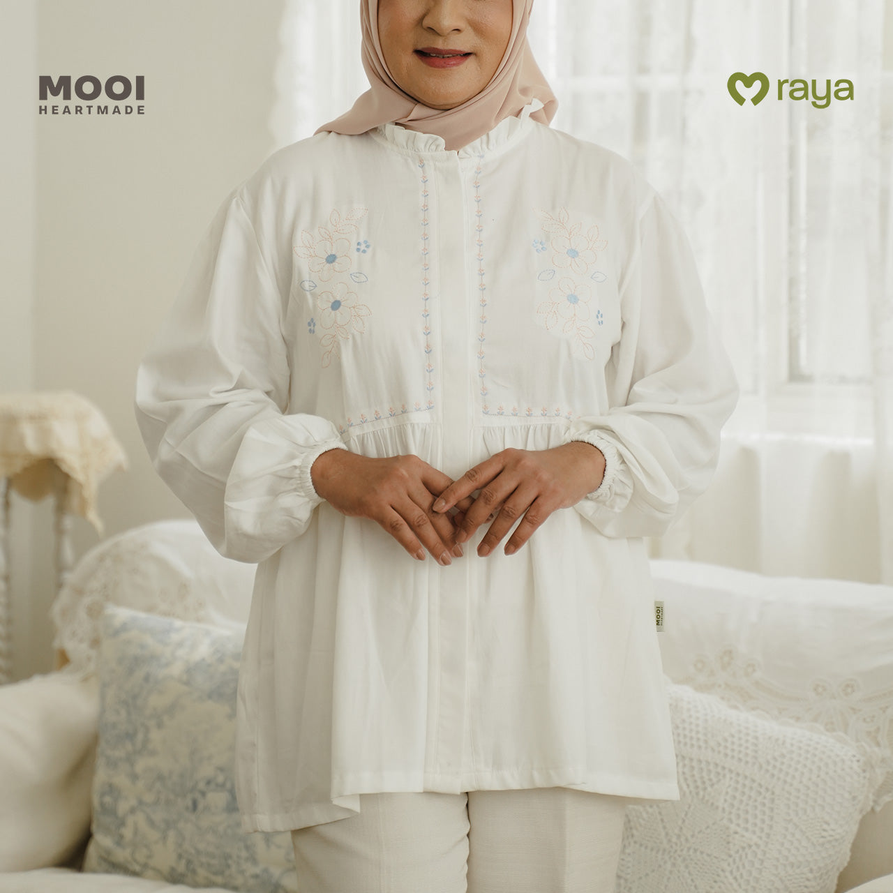 Mooi Tunik Wanita Atasan Wanita Raya Collection Liyana Tunik Adult Basic Series 2026