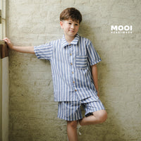 Mooi Celana Pendek Anak Laki-laki Yoshi Striped Pants