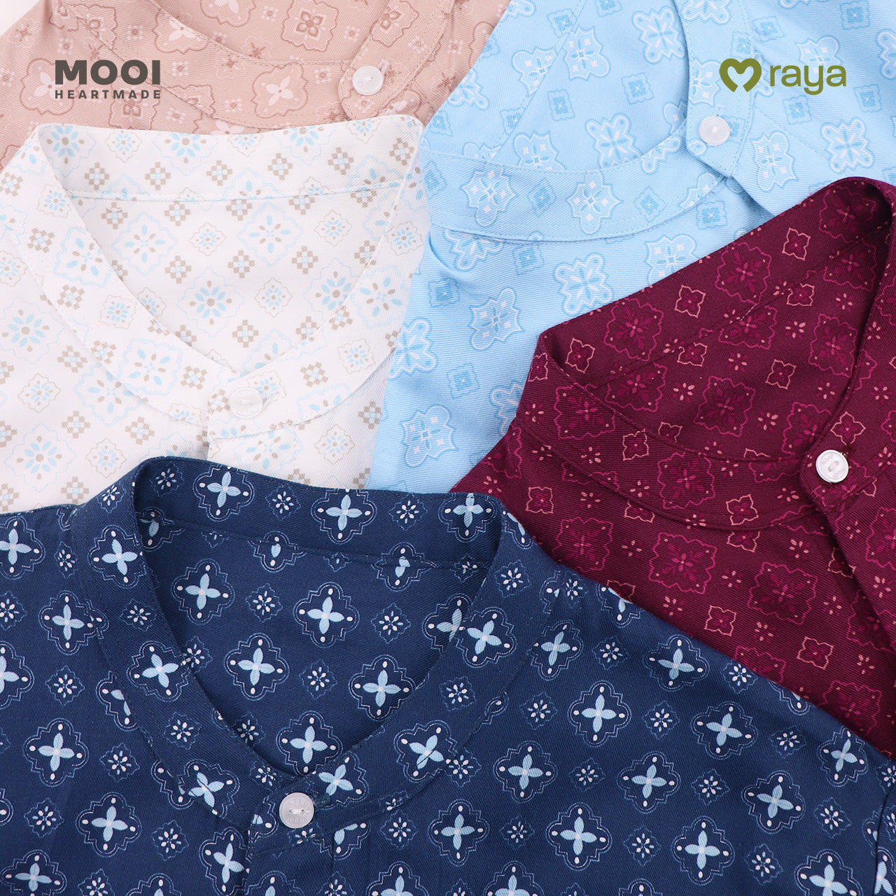 Mooi Atasan Pria Kemeja Pria Raya Collection Zaidan Koko Sandya Series