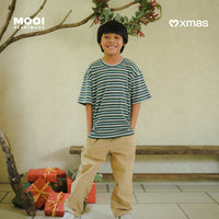 Mooi Kaos Anak Laki - Laki Christmas Collection Aiden Striped Tee