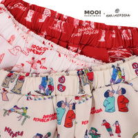 Mooi x Hari Merdeka Kaos Kemerdekaan Setelan Anak Pocket Tee Set Kemerdekaan