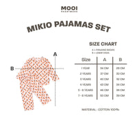 Mooi Setelan Piyama Anak Mikio Pajamas Set Print