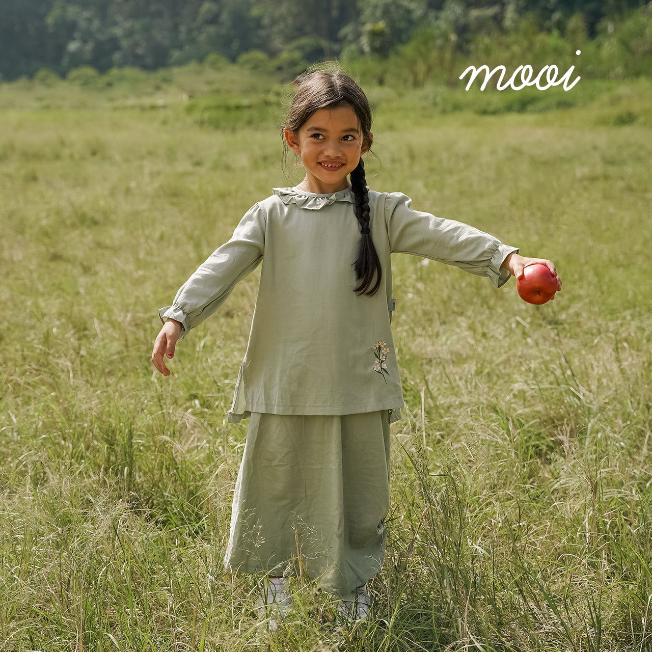 Mooi Setelan Anak Perempuan Raya Collection Rayya Tunik Set