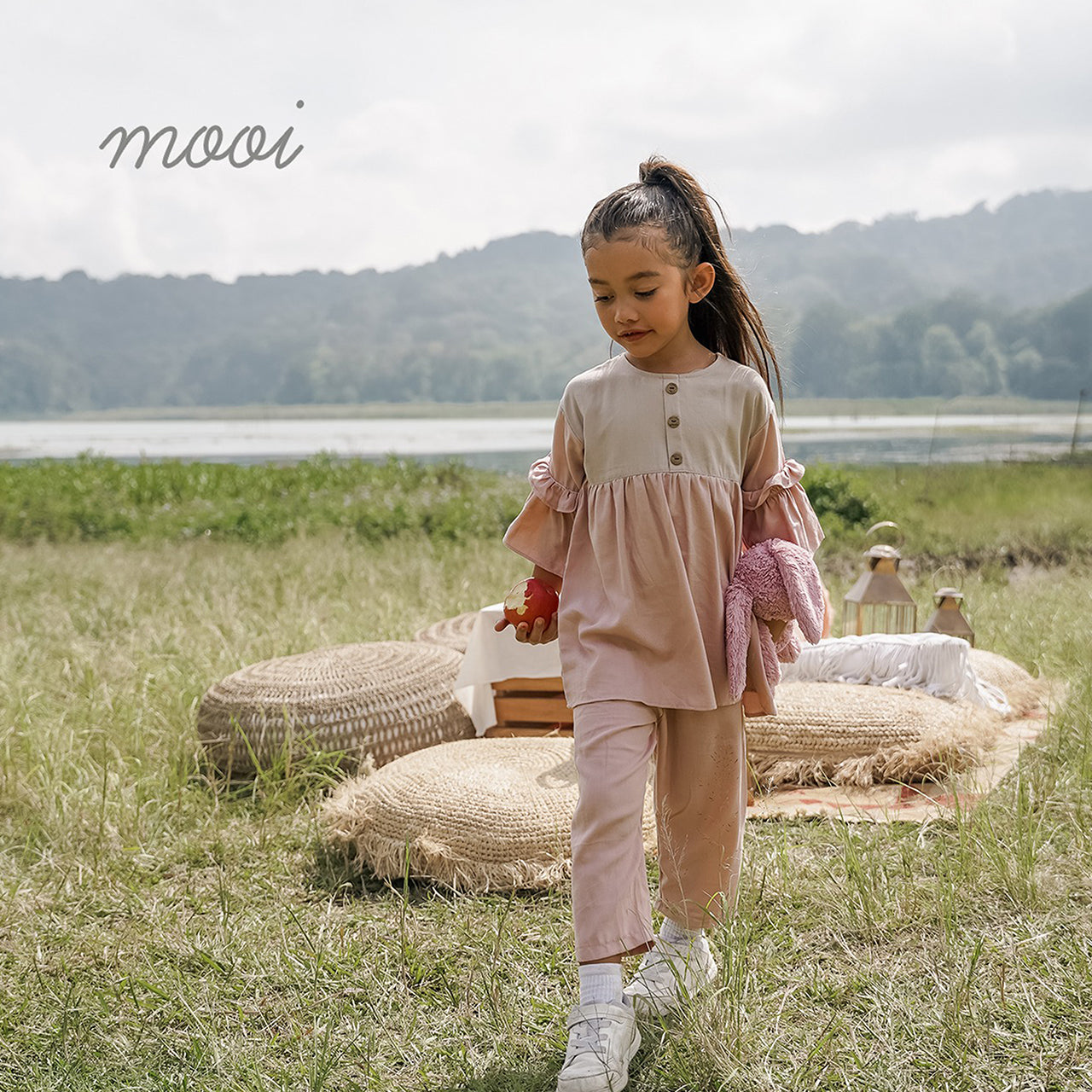 Mooi Setelan Anak Perempuan Raya Collection Tisha Tunik Set