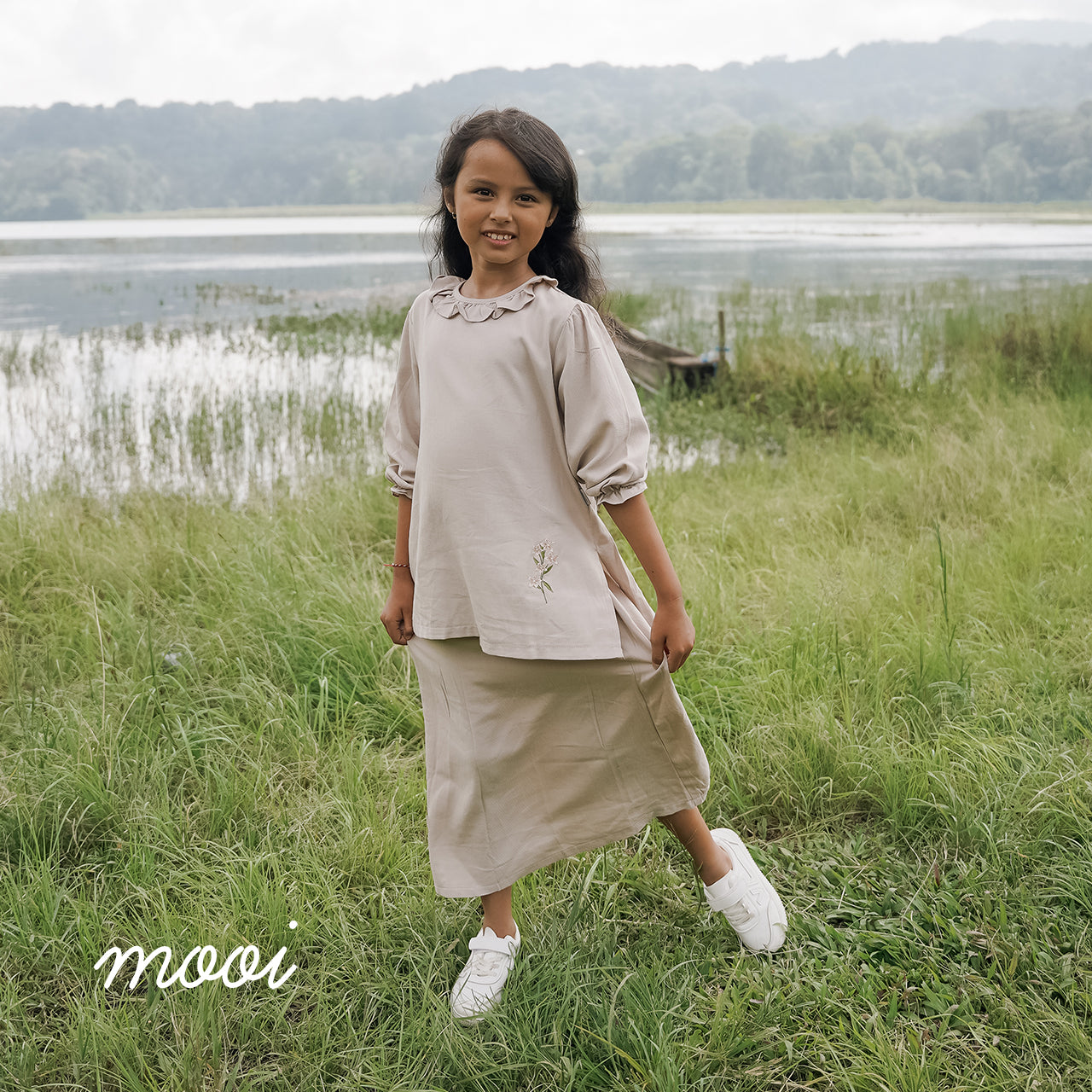 Mooi Setelan Anak Perempuan Raya Collection Rayya Tunik Set