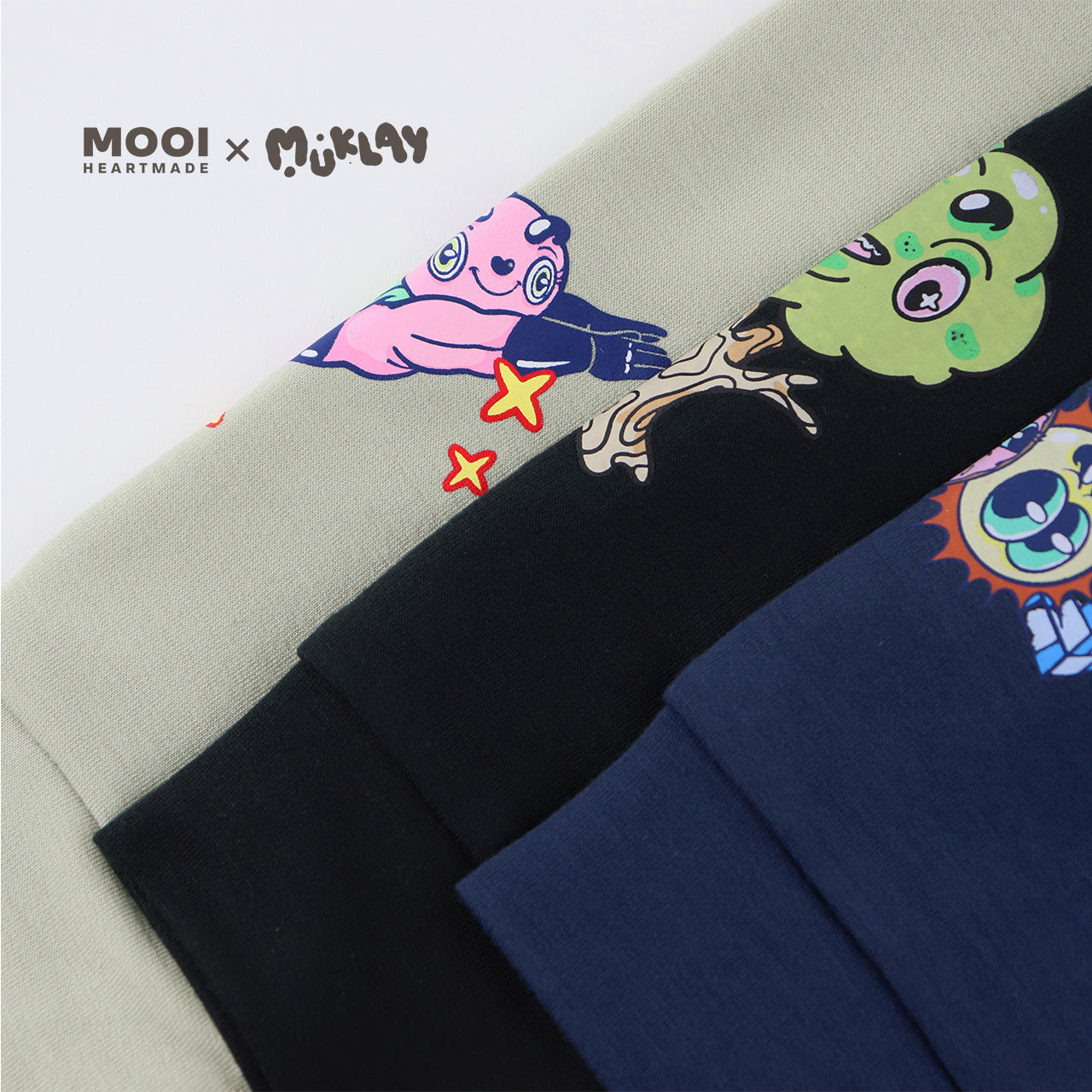 Mooi X Muklay Sweater Anak Unisex Sweater Basic Kids
