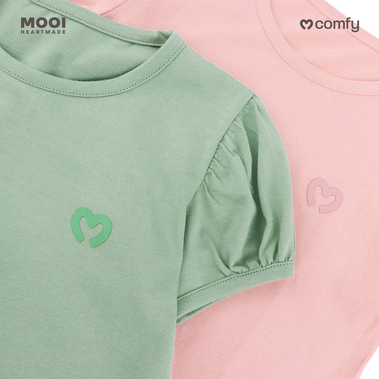 Mooi Kaos Anak Perempuan Comfy Girls Basic T-shirt