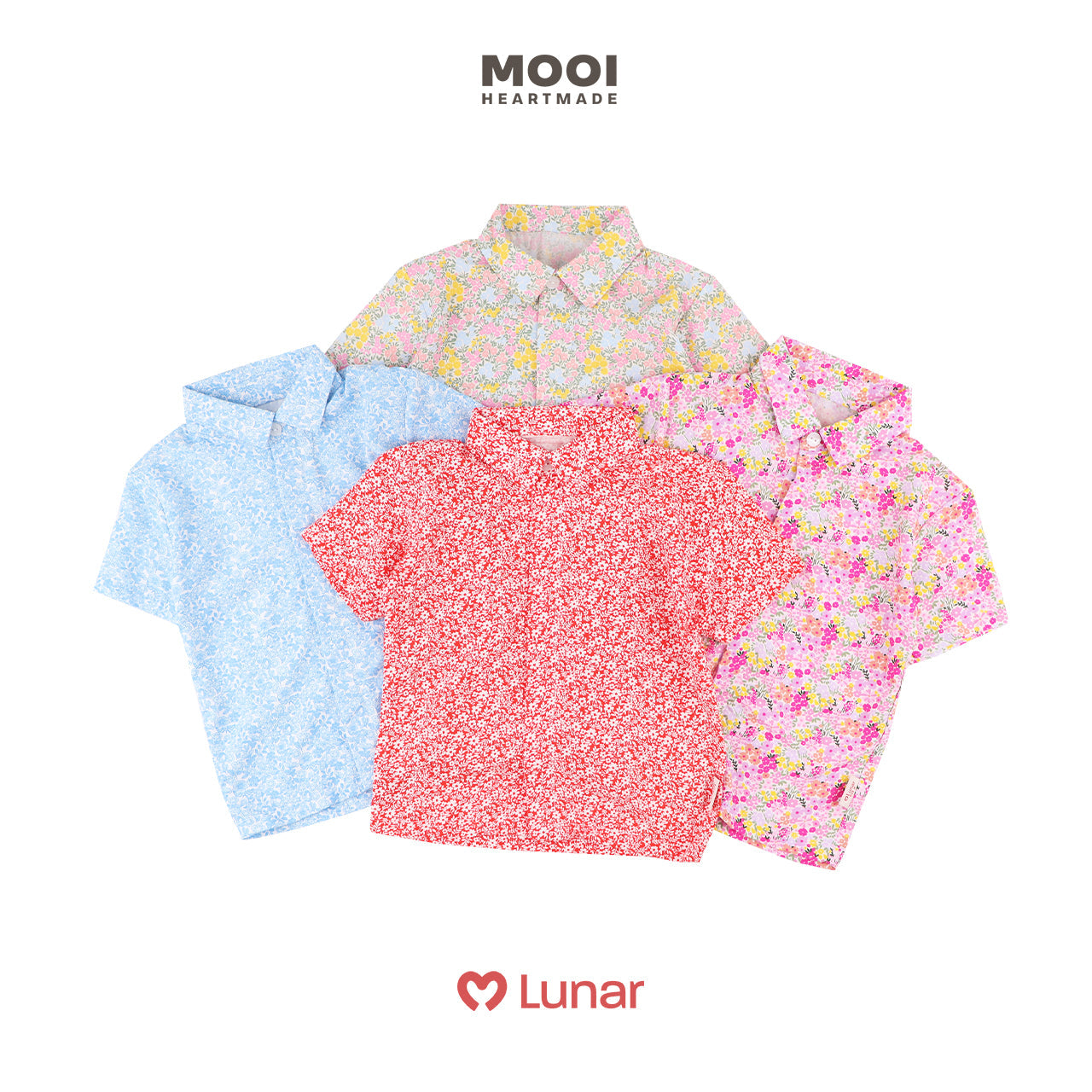 Mooi Kemeja Anak Laki-Laki Lunar Collection Han Collar Shirt