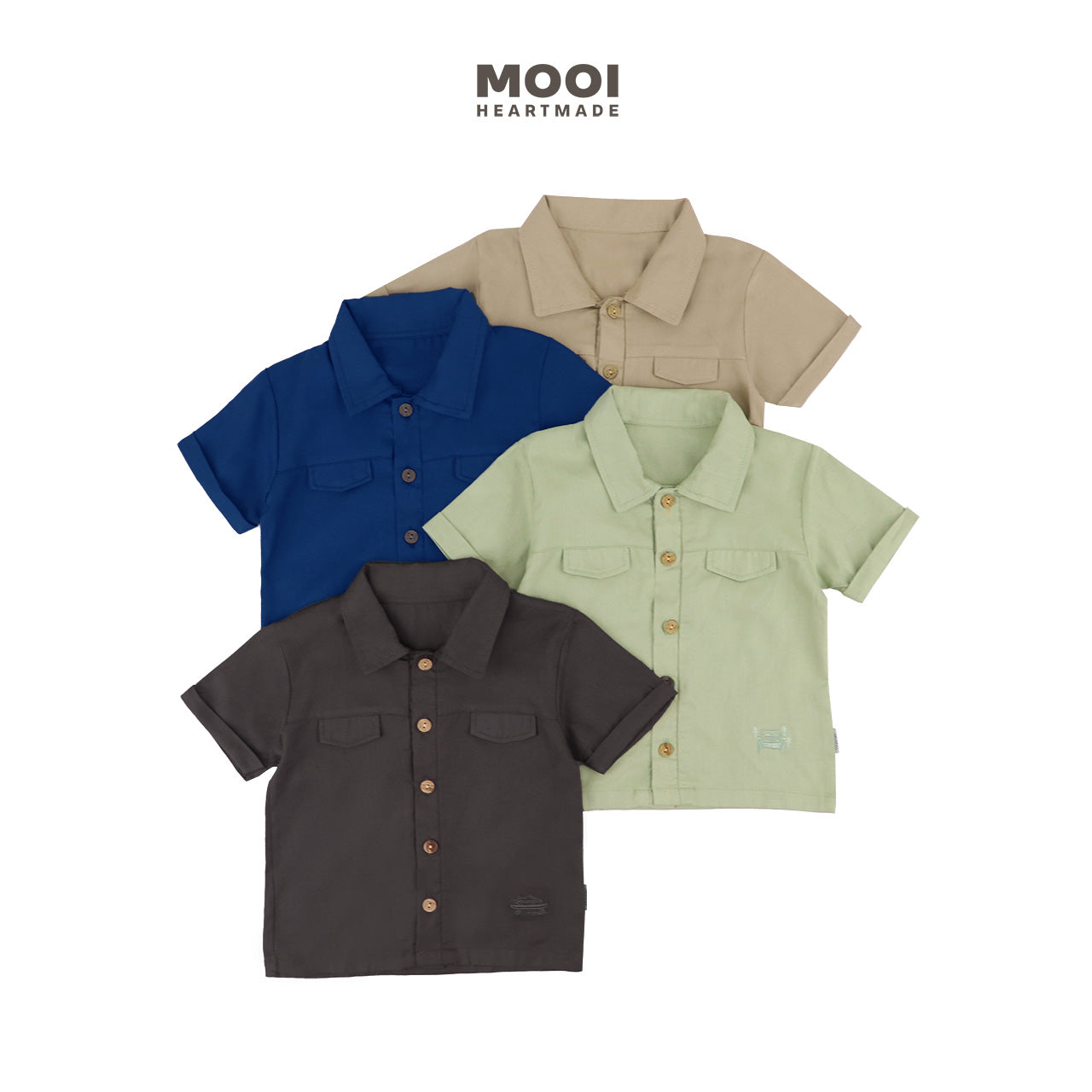 Mooi Kemeja Anak Laki-laki Koa Shirt