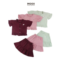 Mooi Setelan Anak Perempuan Fei Ruffle Set