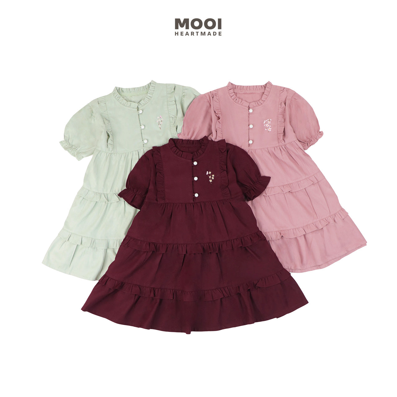 Mooi Dress Anak Perempuan Yue Ruffle Dress