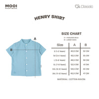 Mooi Kemeja Anak Laki-laki Henry Shirt