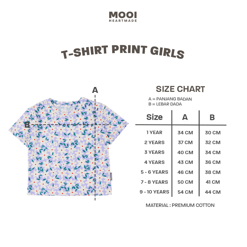 Mooi Atasan Anak Perempuan T-shirt Print