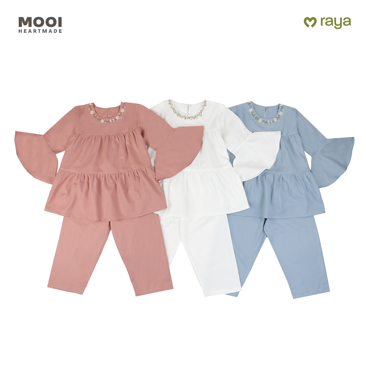 Mooi Setelan Anak Perempuan Nuha Tunik Set