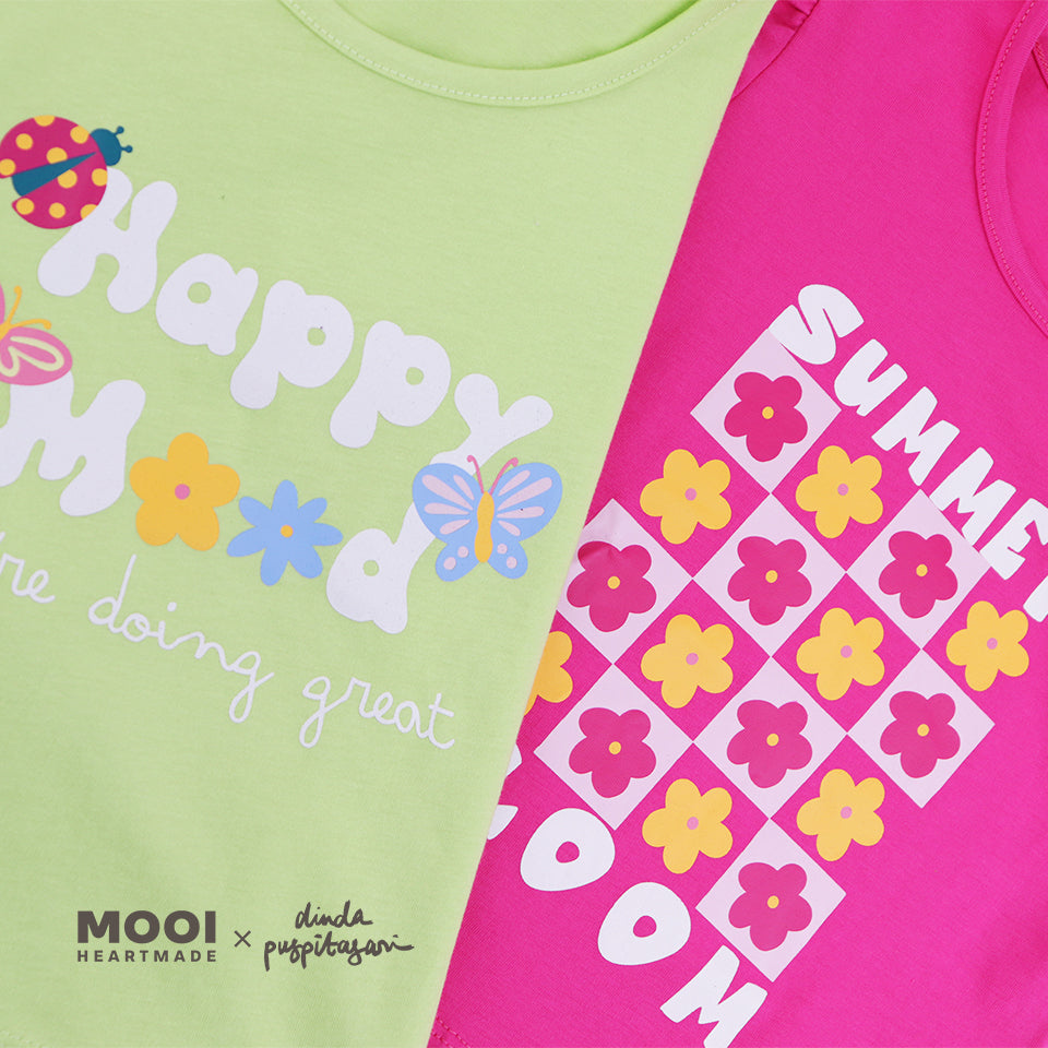Mooi X Dinda Puspitasari Kaos Anak Perempuan T-shirt Graphic Tee Girls