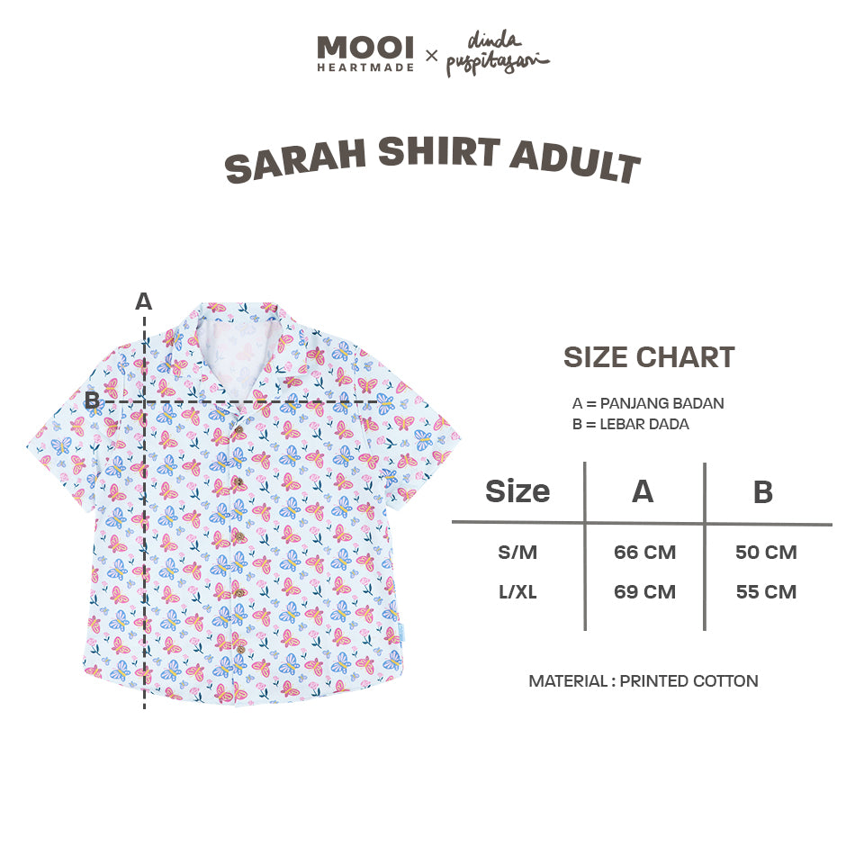 Mooi X Dinda Puspitasari Kemeja Dewasa Sarah Shirt Adult