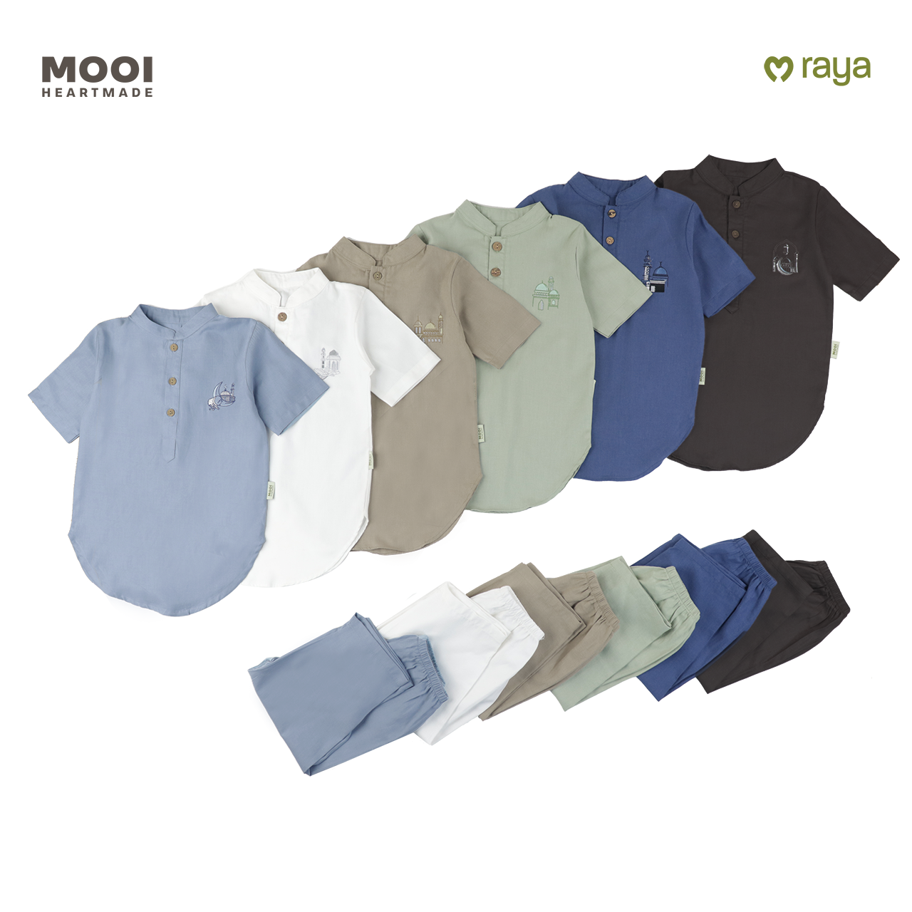 Mooi Adam Koko Set Setelan Koko Anak Raya Collection V2