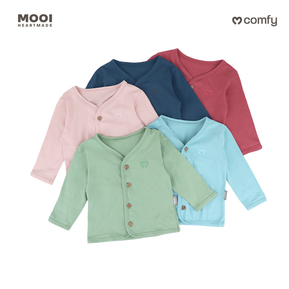 Mooi Setelan Panjang Bayi Comfy Baby Long Button Set