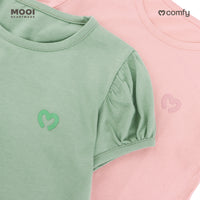 Mooi Kaos Anak Perempuan Comfy Girls Basic T-shirt