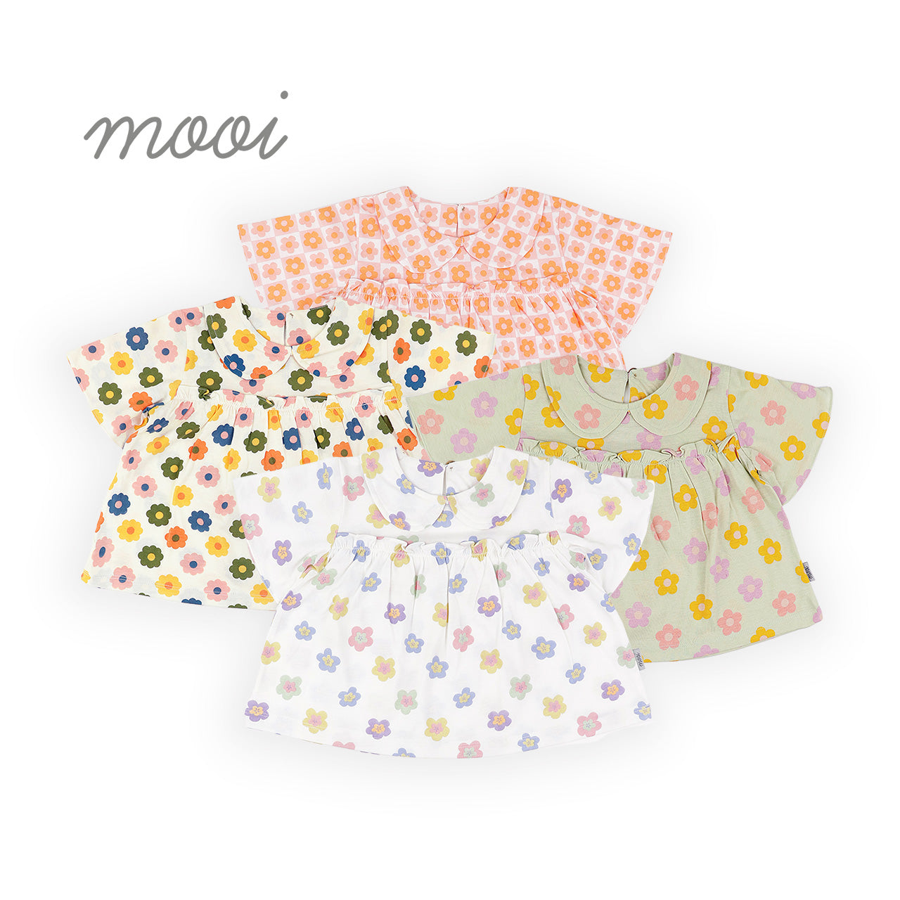 Mooi Atasan Anak Perempuan Rora Ruffle Top