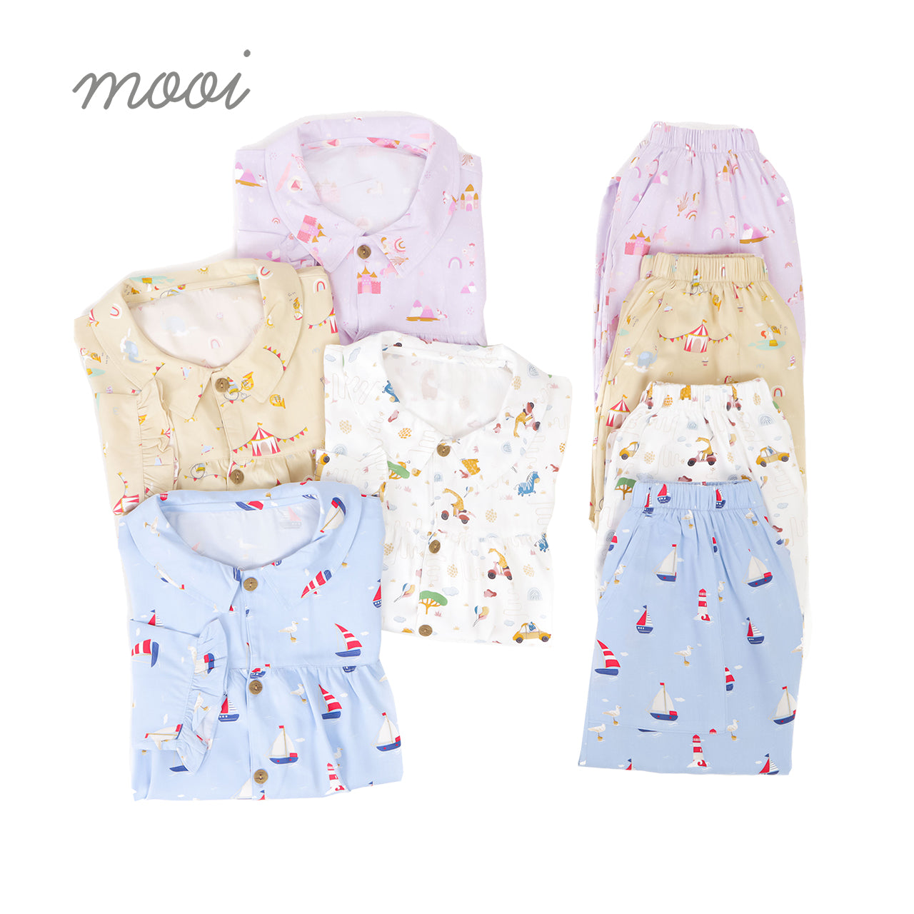 Mooi Piyama Dewasa Setelan Alora Long Pajamas Adult