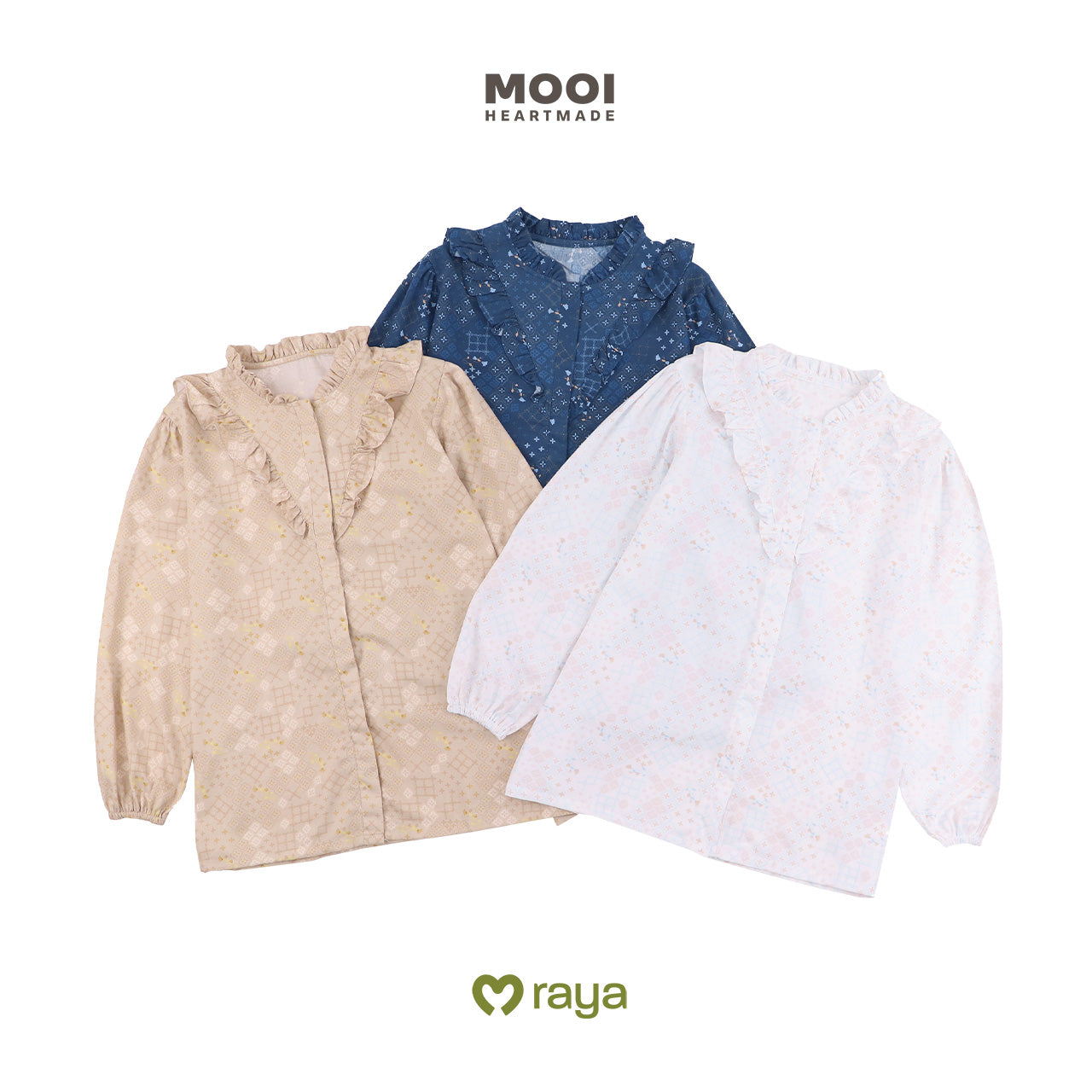 Mooi Tunik Wanita Atasan Wanita Raya Collection Naima Tunik Adult Zeina Series