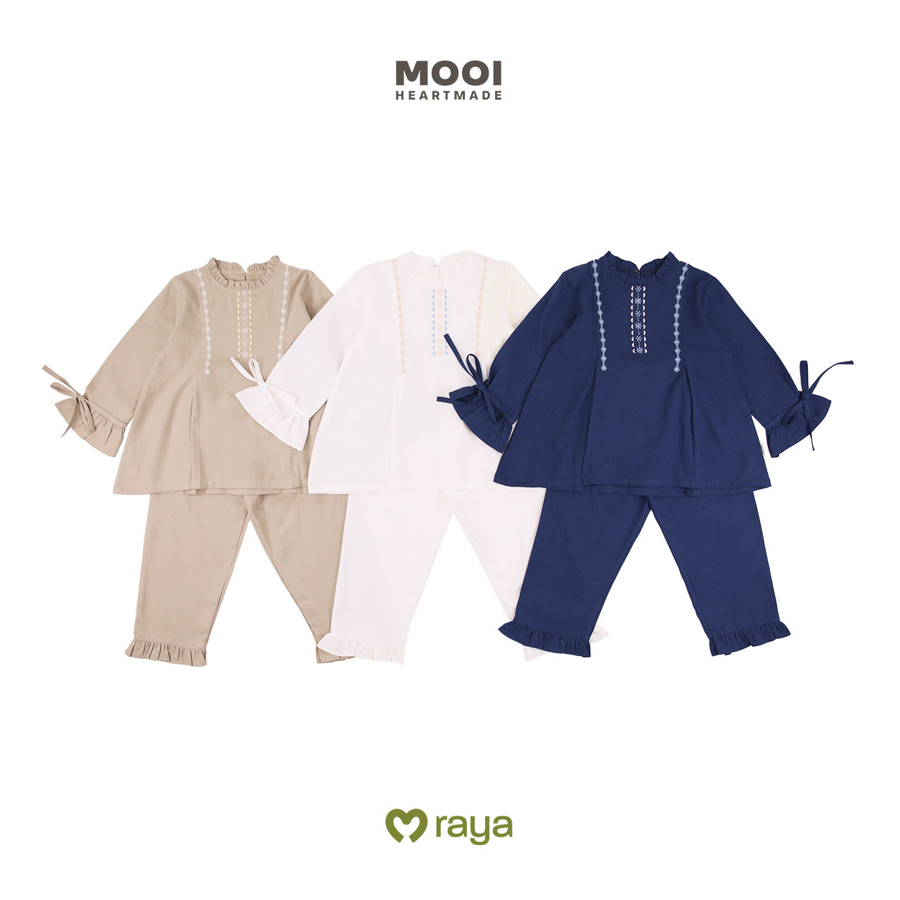 Mooi Setelan Anak Perempuan Raya Collection Serayya Tunik Set