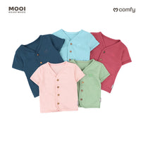 Mooi Setelan Pendek Bayi Comfy Baby Short Button Set