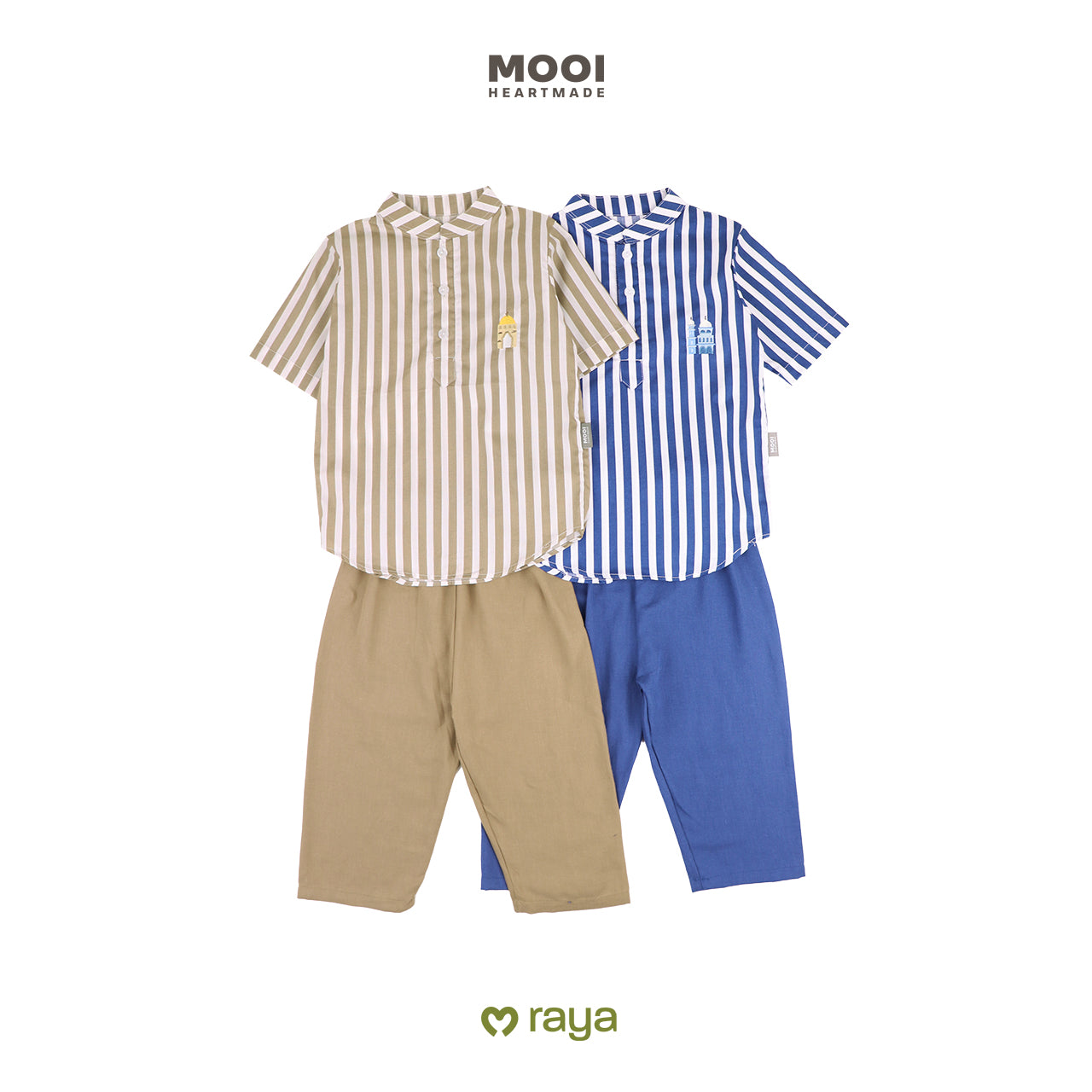 Mooi Rafka Striped Koko Set Setelan Koko Anak