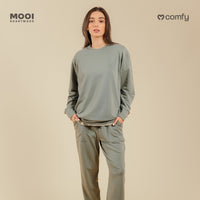 Mooi Sweater Dewasa Unisex Comfy Sweater Basic Adult