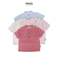 Mooi Atasan Batik Kemeja Anak Laki-Laki Kanaka Batik Shirt