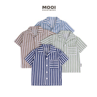 Mooi Kemeja Anak Laki-laki Arka Striped Shirt