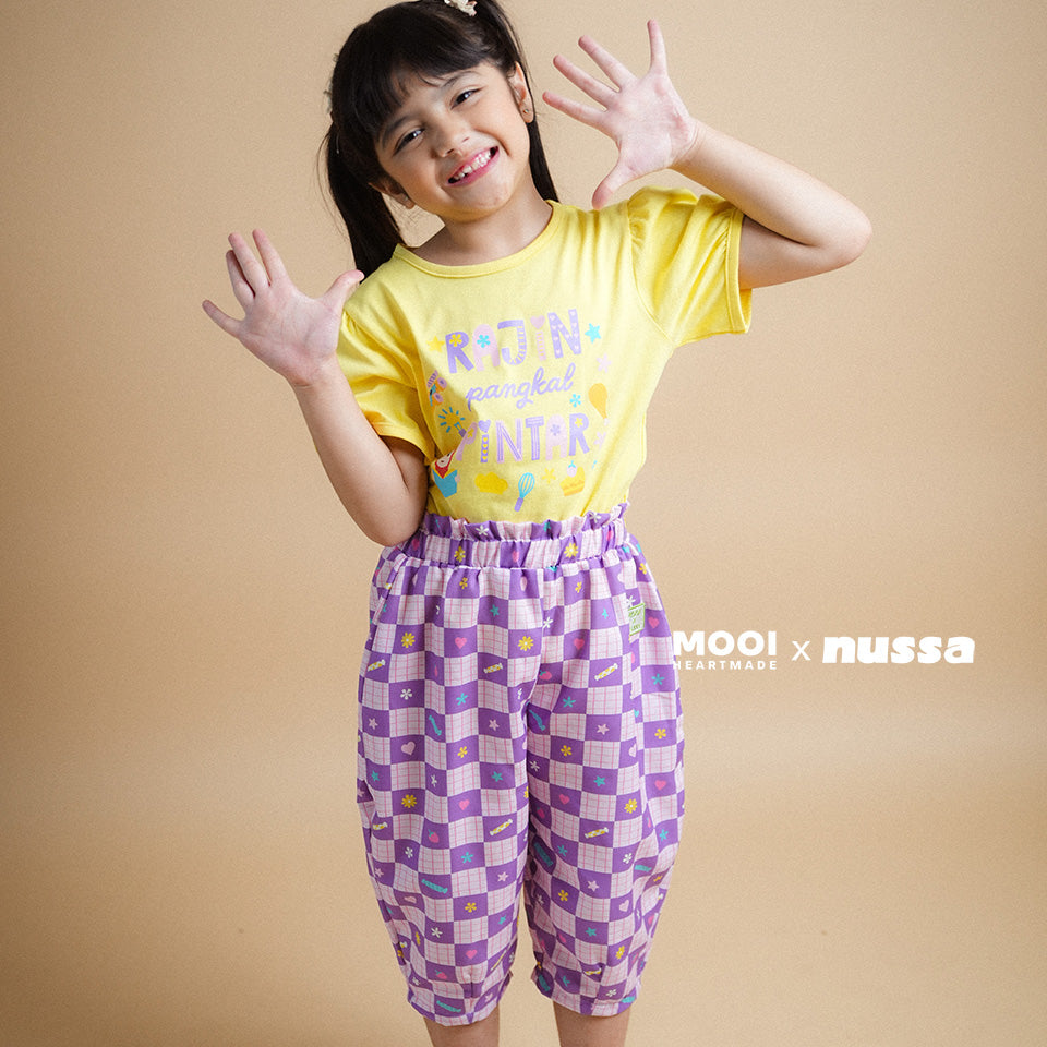 Mooi x Nussa Celana Panjang Anak Perempuan Rarra Pants