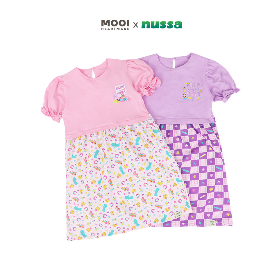 Mooi x Nussa Dress Anak Perempuan Rarra Dress