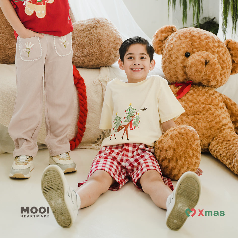 Mooi Celana Pendek Anak Laki-Laki Christmas Collection Ezra Pants