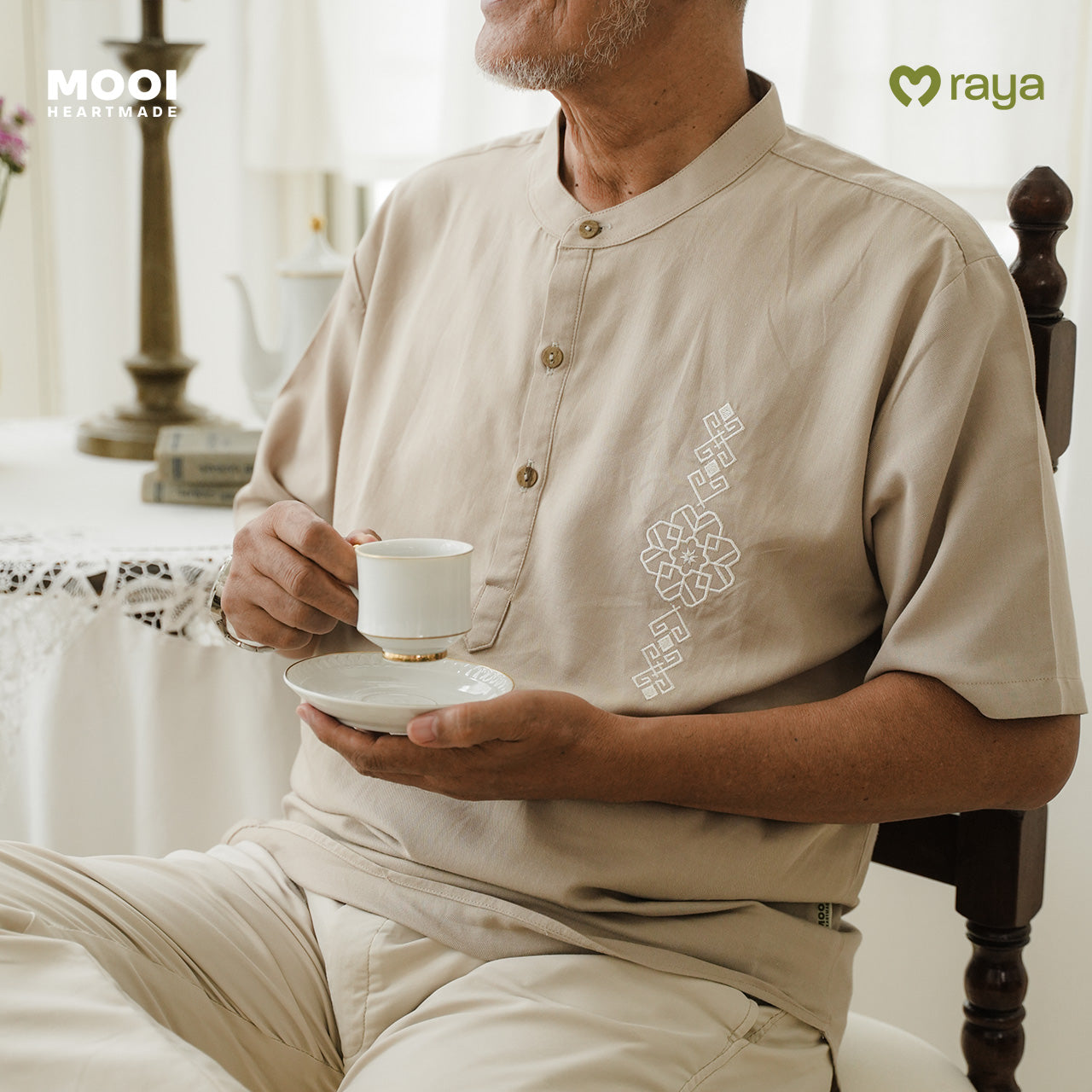 Mooi Atasan Pria Kemeja Pria Raya Collection Karim Koko