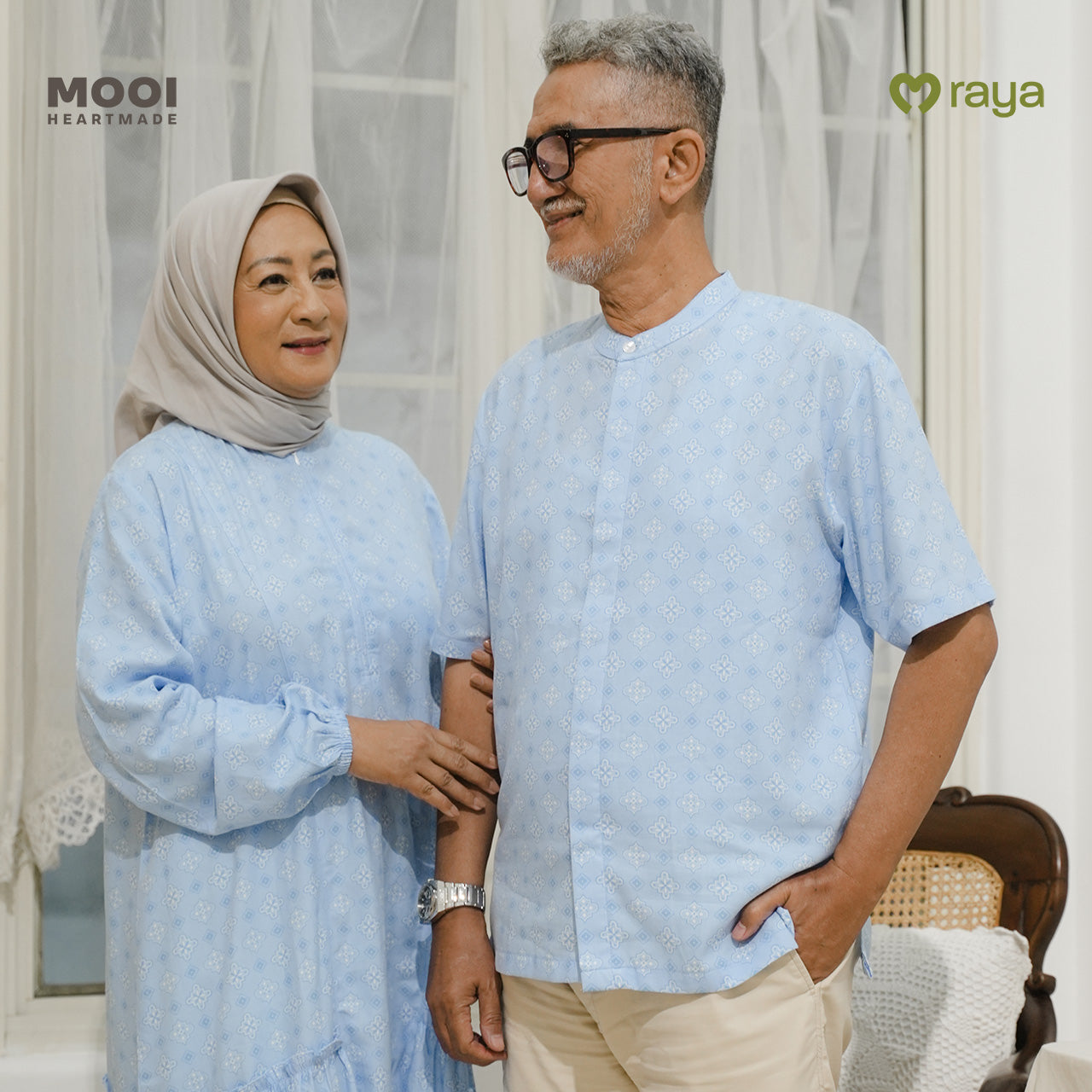 Mooi Atasan Pria Kemeja Pria Raya Collection Zaidan Koko Sandya Series