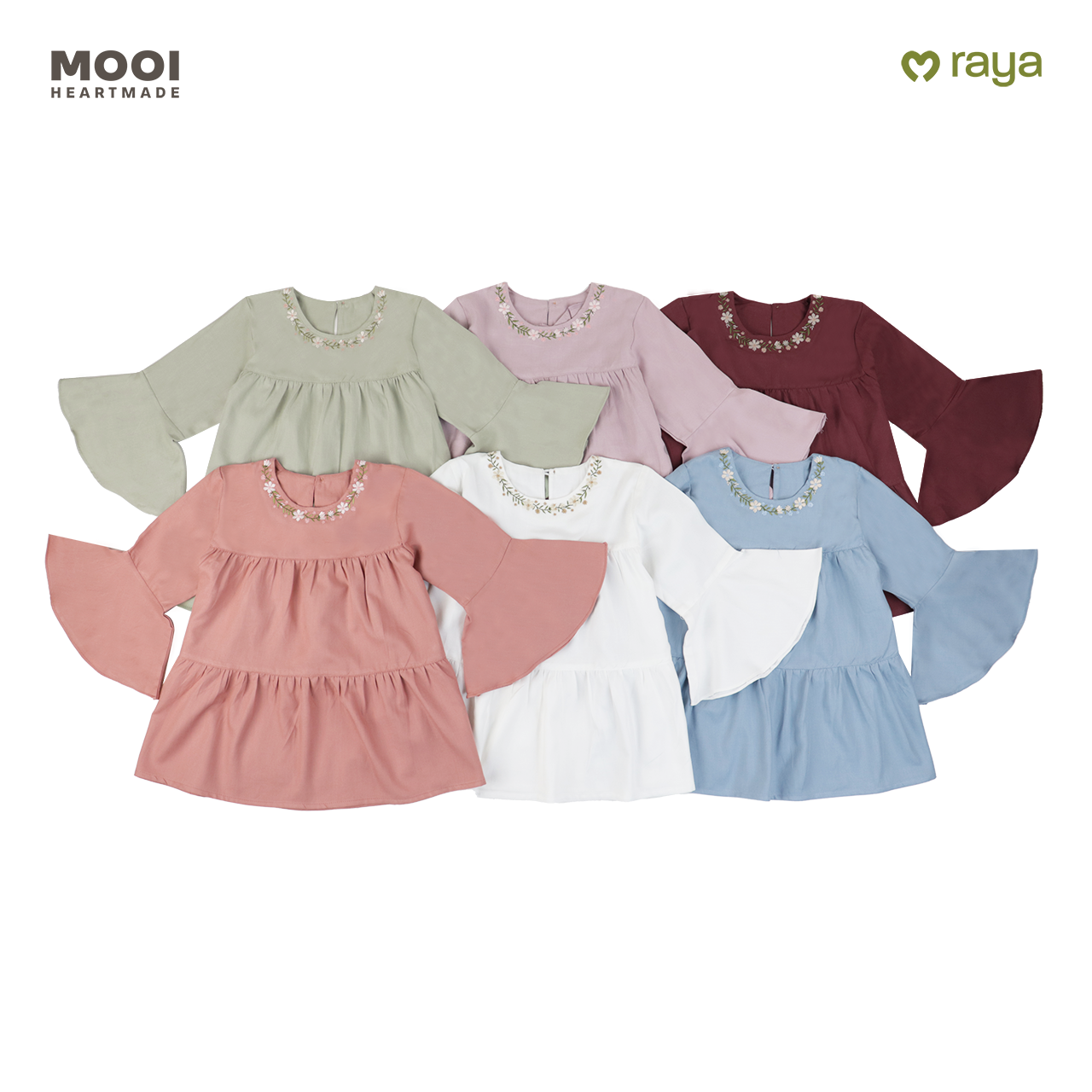Mooi Setelan Anak Perempuan Nuha Tunik Set