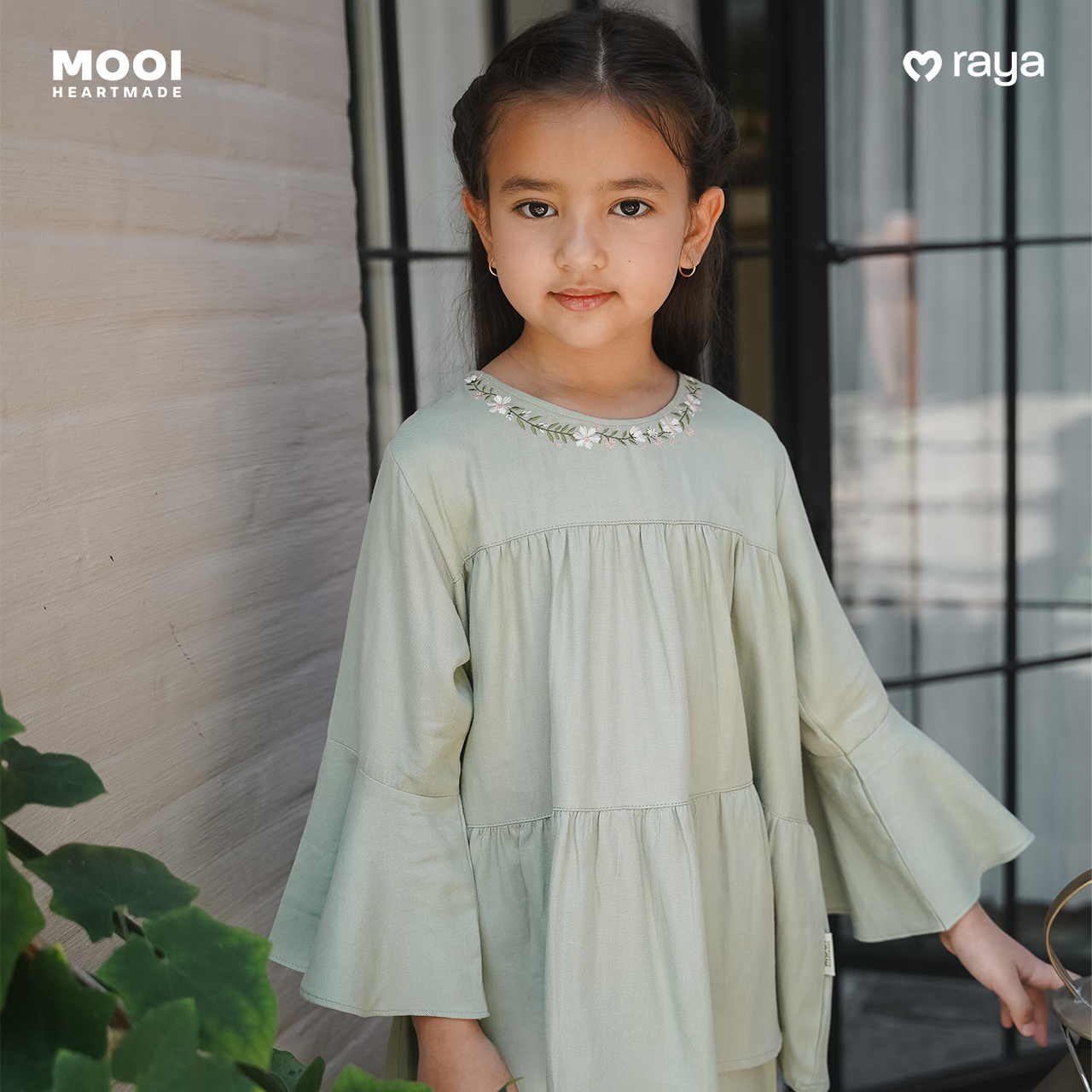 Mooi Setelan Anak Perempuan Nuha Tunik Set