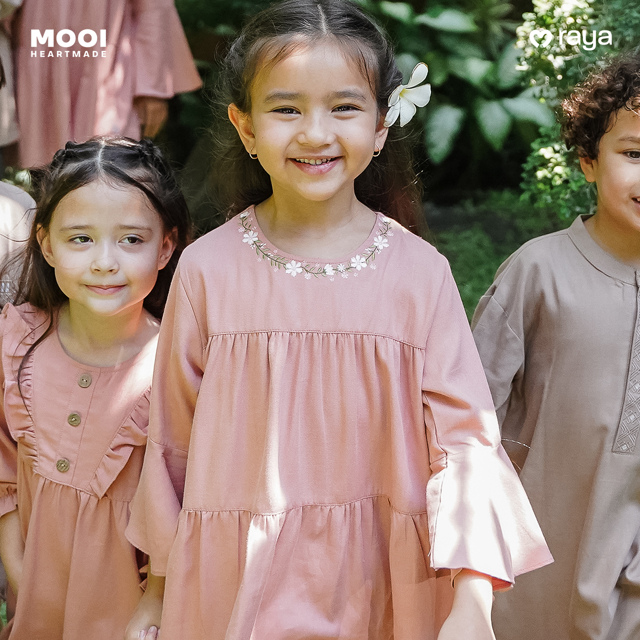 Mooi Setelan Anak Perempuan Nuha Tunik Set