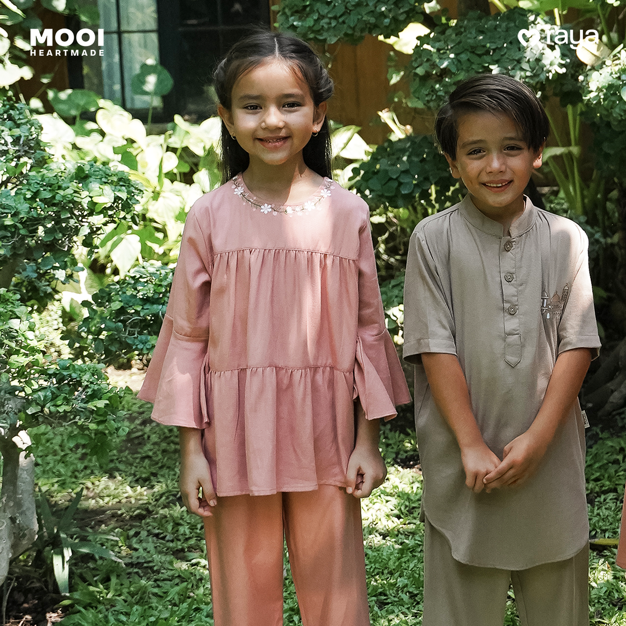 Mooi Setelan Anak Perempuan Nuha Tunik Set