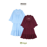 Mooi Setelan Anak Perempuan Raya Collection Hamnah Tunik Set