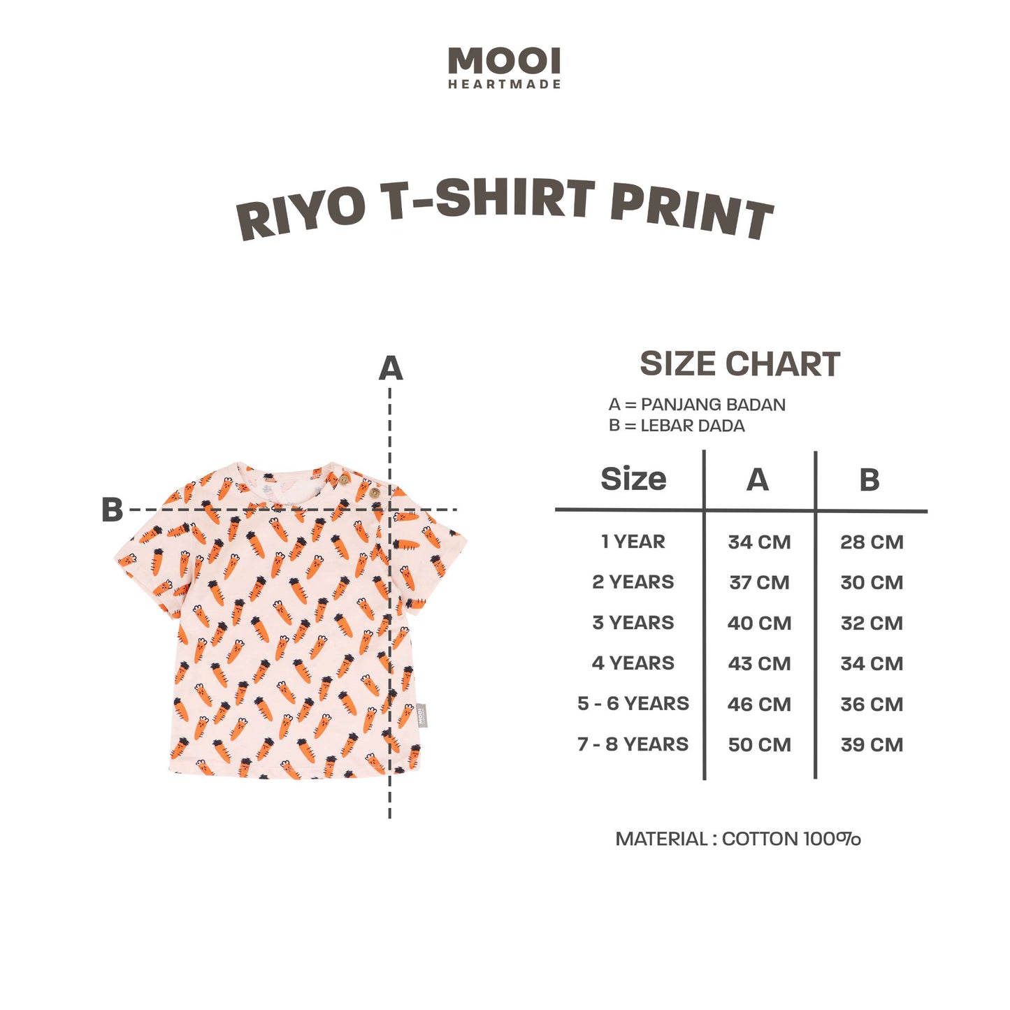 Mooi Kaos Anak Laki-Laki Riyo Top