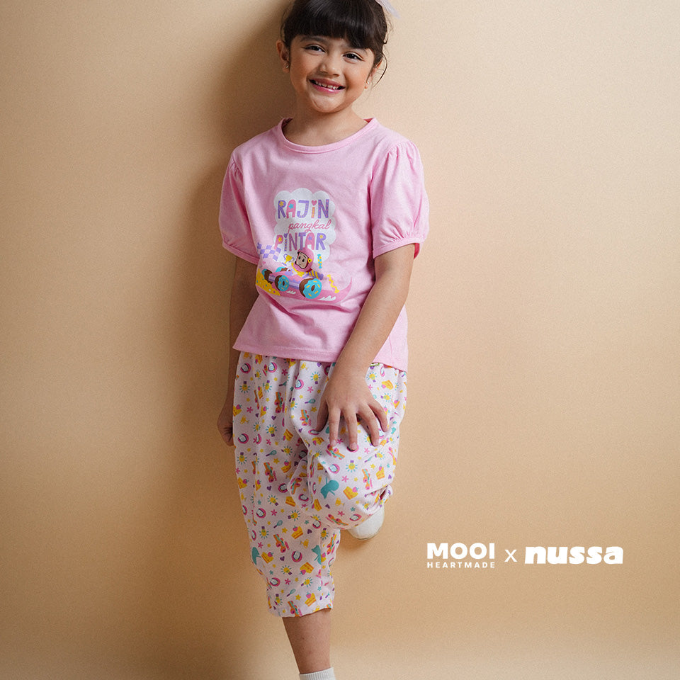 Mooi x Nussa Celana Panjang Anak Perempuan Rarra Pants