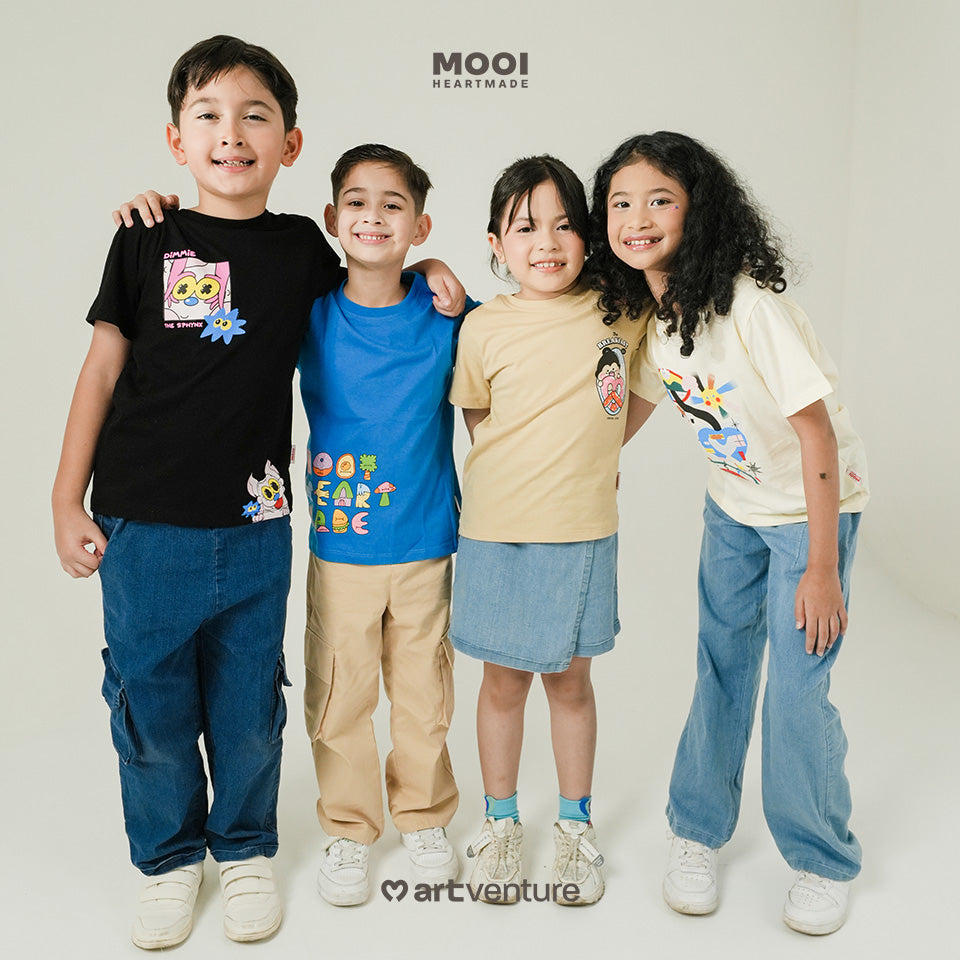Mooi Artventure x Illustrator Tshirt Graphic Tee Kaos Anak