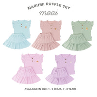 Mooi Setelan Anak Perempuan Narumi Ruffle Set