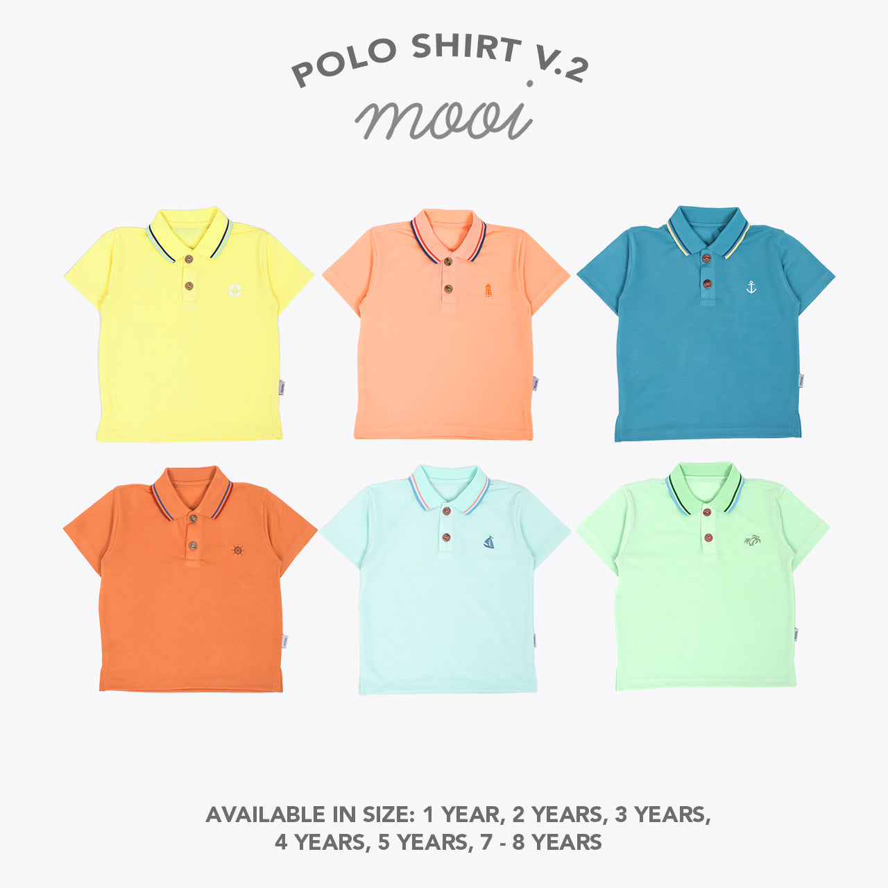 Mooi Kemeja Anak Laki-Laki Polo Shirt V1
