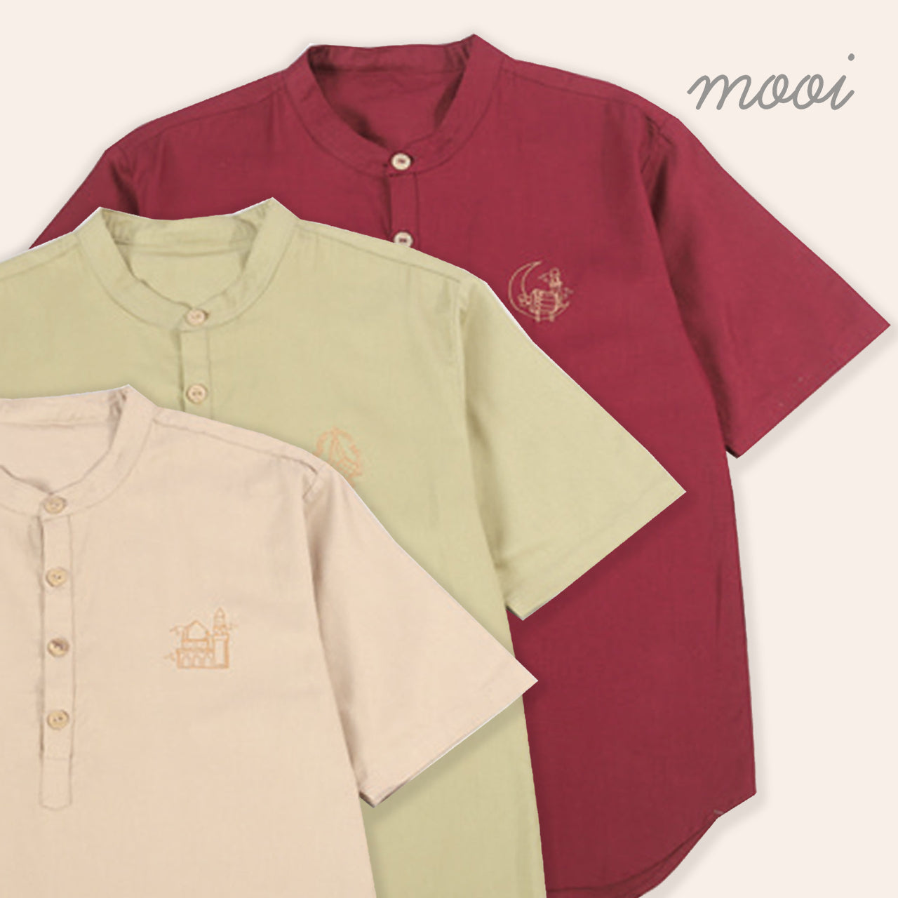 Mooi Atasan Pria Kemeja Pria Raya Collection Karim Koko V1