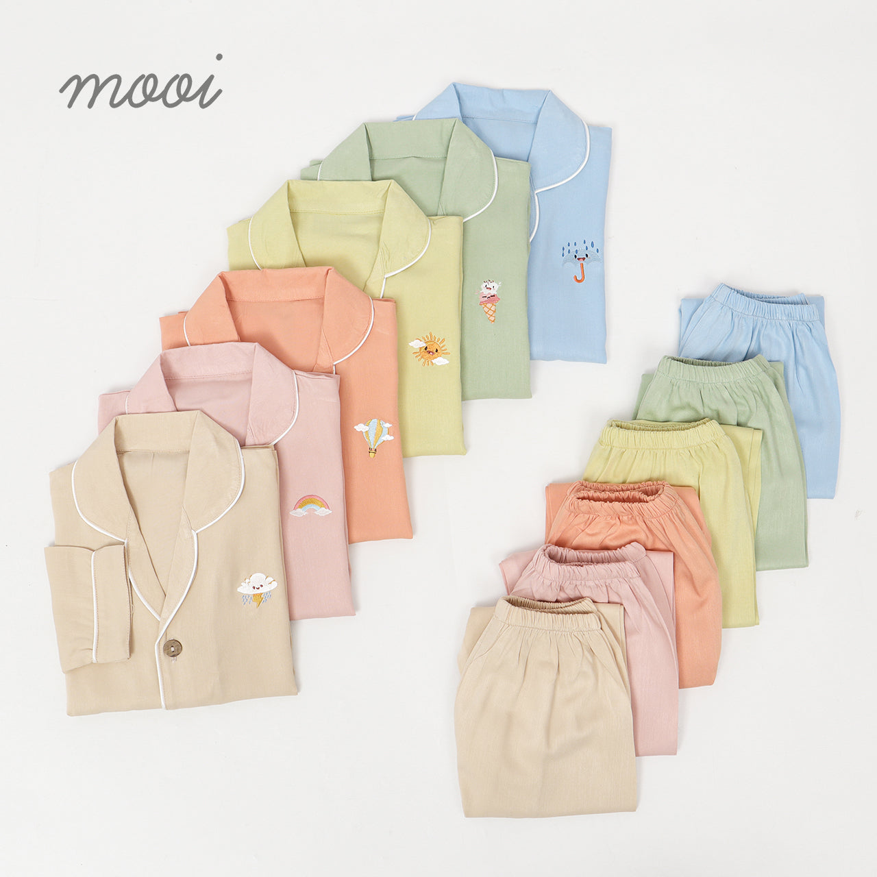 Mooi Piyama Panjang Anak Baju Tidur Anak Long Pajamas