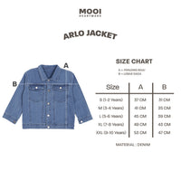 Mooi Jaket Jeans Anak Arlo Denim Jacket